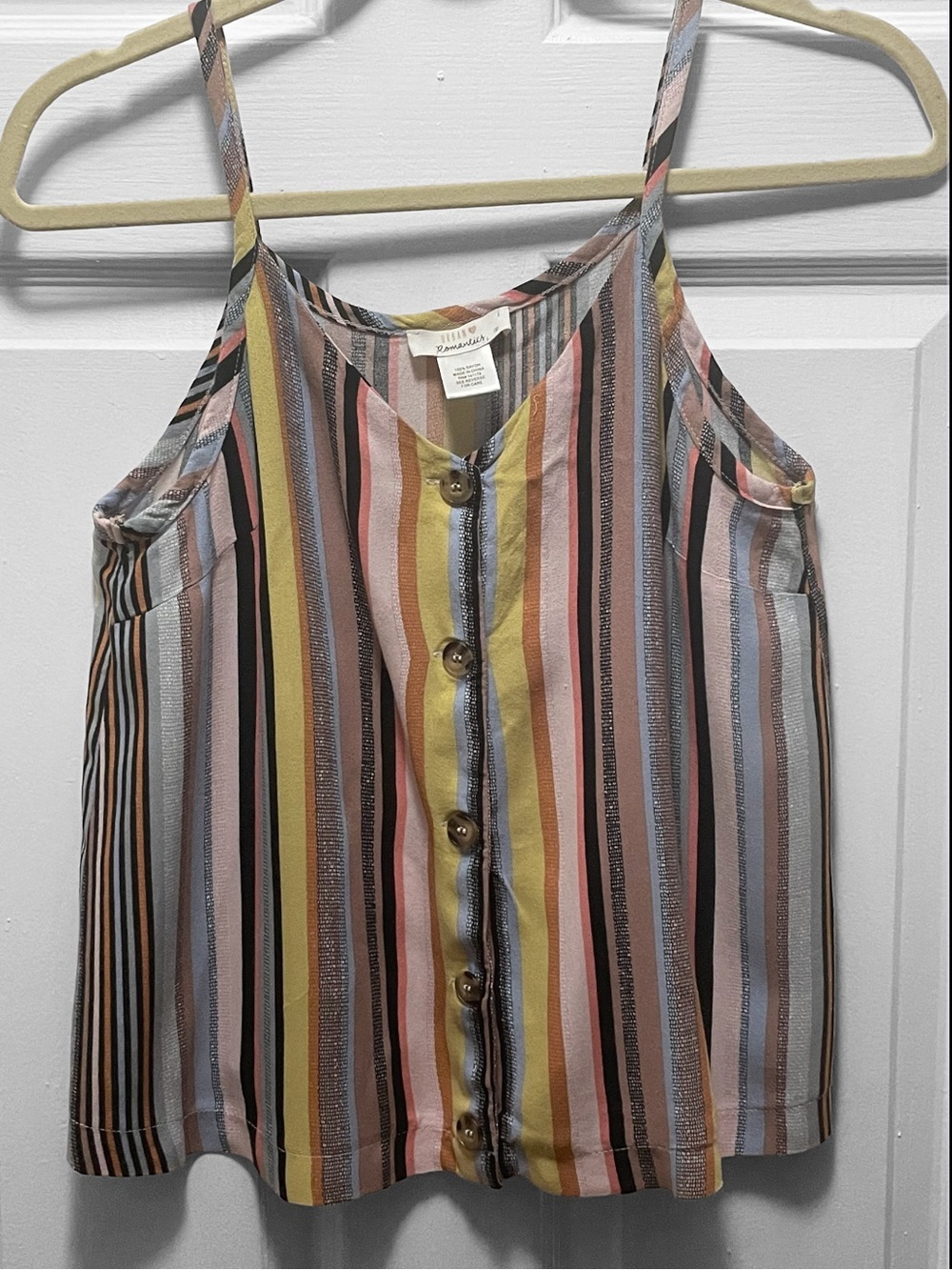 URBAN Romantics Multicolor Striped Sleeveless Top